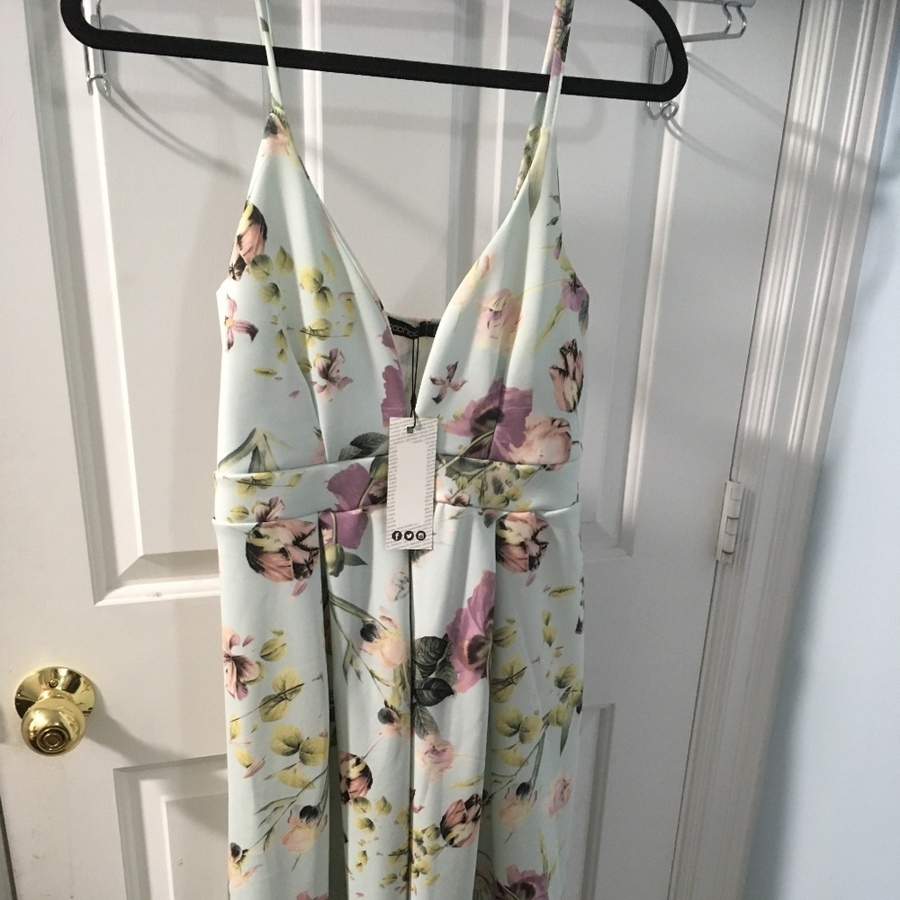 Floral Midi Length Summer Dress